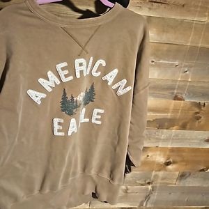 Oversized crew neck sweatshirt